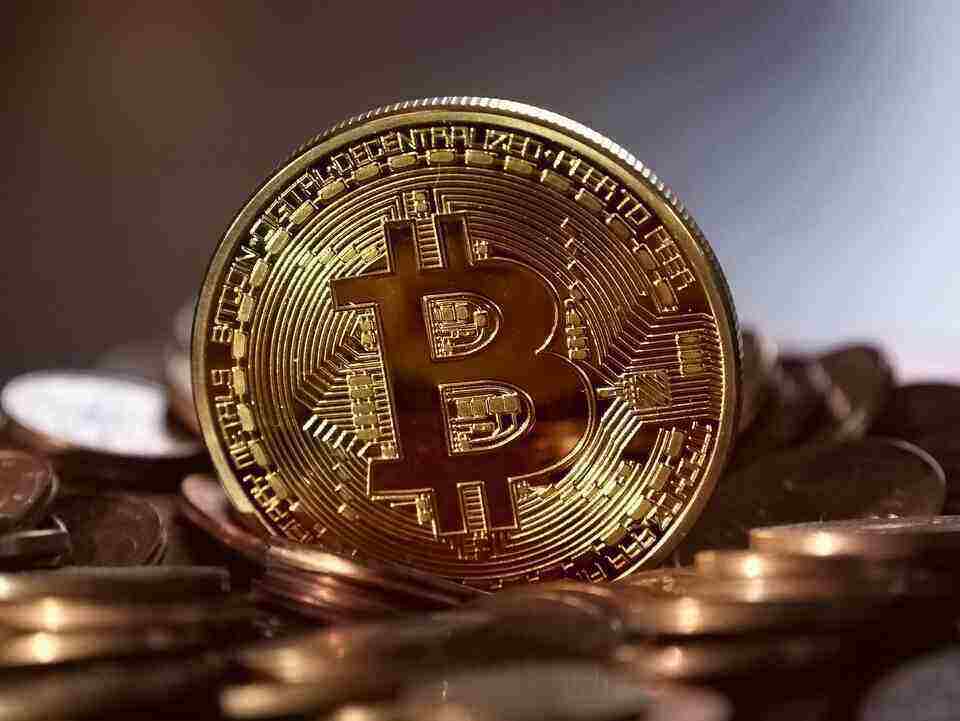 The recognizable Bitcoin logo, representing the digital currency.