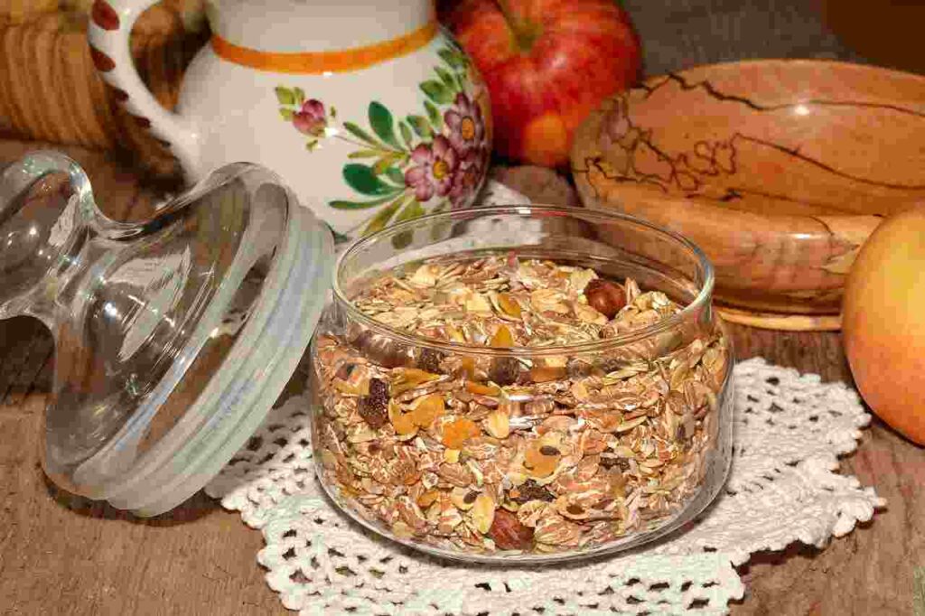 Colorful bowls of nutritious cereals - a delightful morning feast for health enthusiasts.