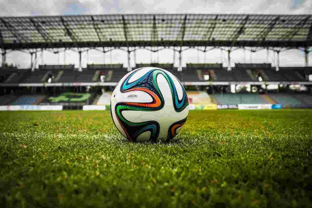 Kylian Mbappé in action on the soccer field.