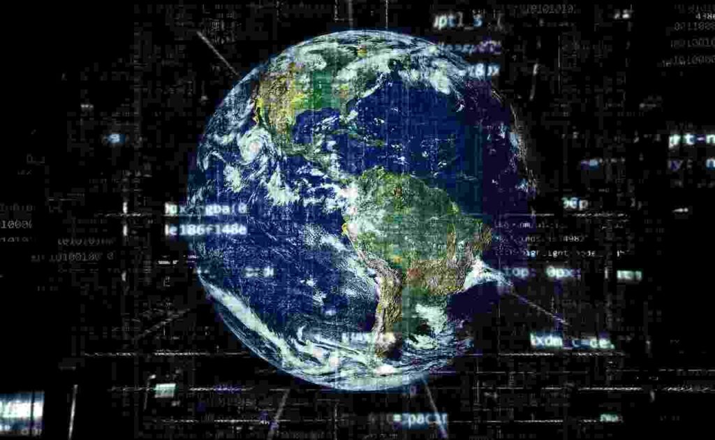6G technology symbol on futuristic circuit board background.