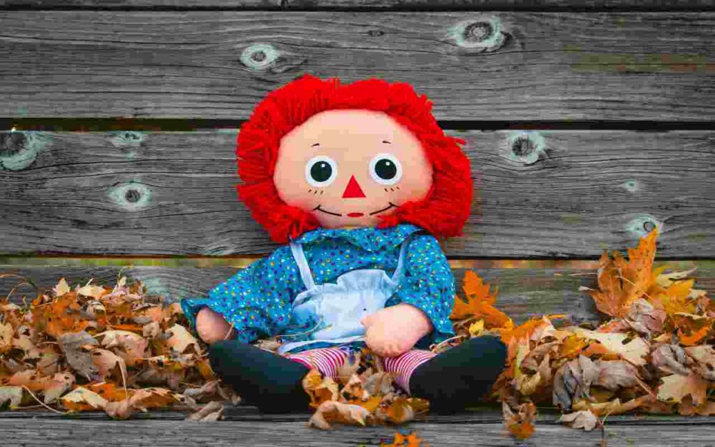 Creepy doll with a haunting presence.