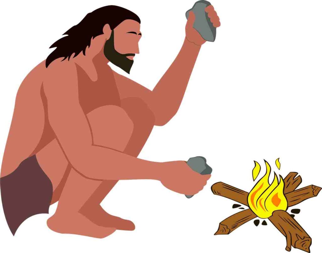 "Stone tools and artifacts from the Stone Age."