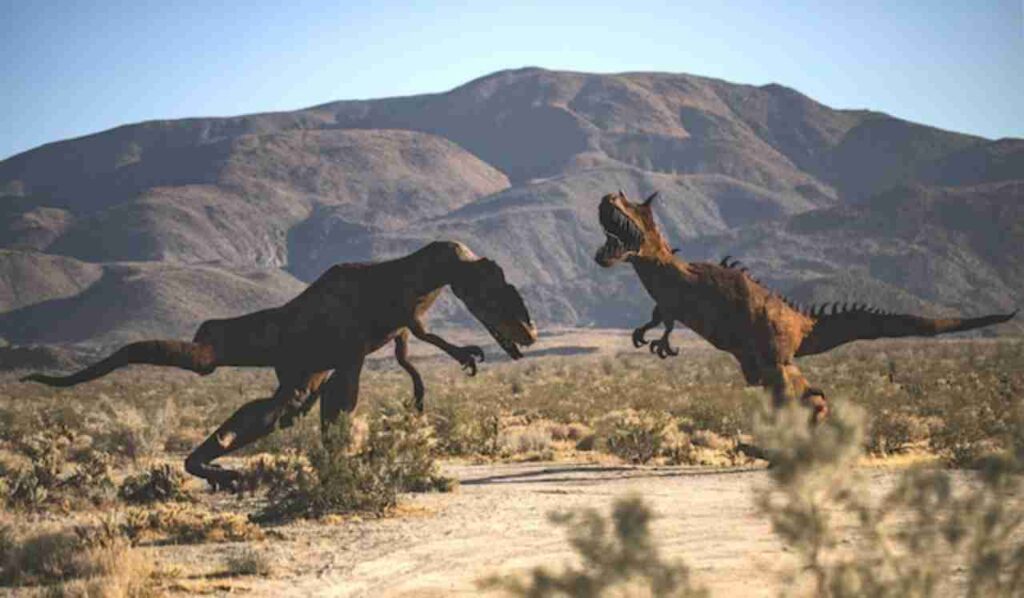 "Image: Paleontologists excavating Titan Dinosaur fossils."