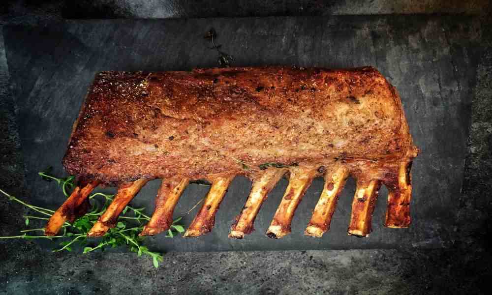 "Selection of healthy meats on a cutting board."