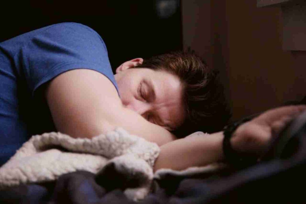 Sexsomnia: "Sleeping couple in bed."