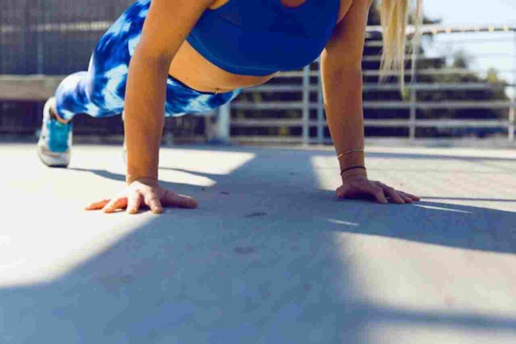 "Image: Person Performing Plank Exercise"
