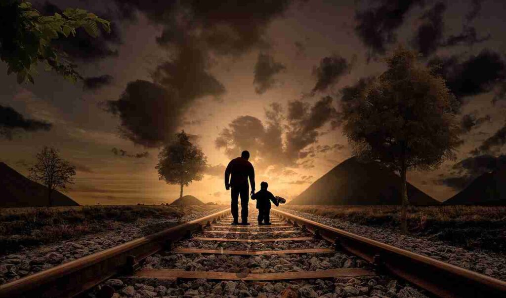 Happy family enjoying quality time together in nature, symbolizing the essence of parenting and family life.