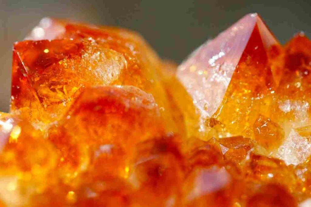 "Glistening crystal close-up."