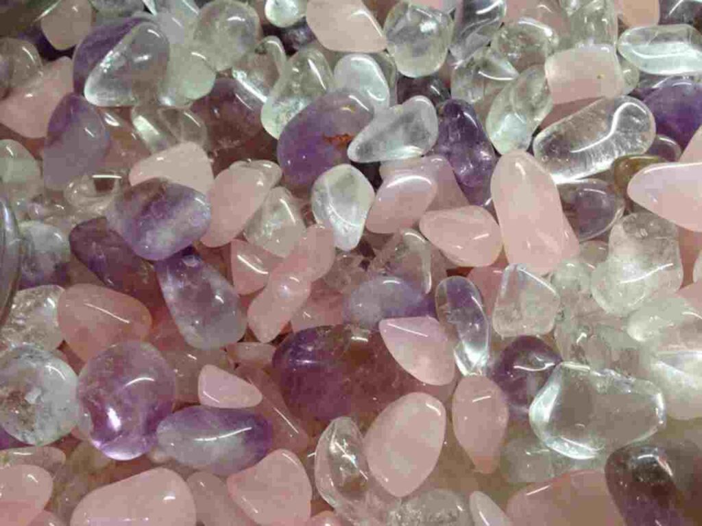 "Glistening crystal close-up."