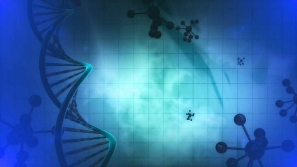 "DNA molecule illustration."