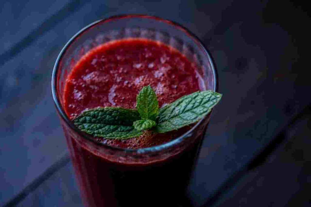 "Glass of Fresh Beetroot Juice"