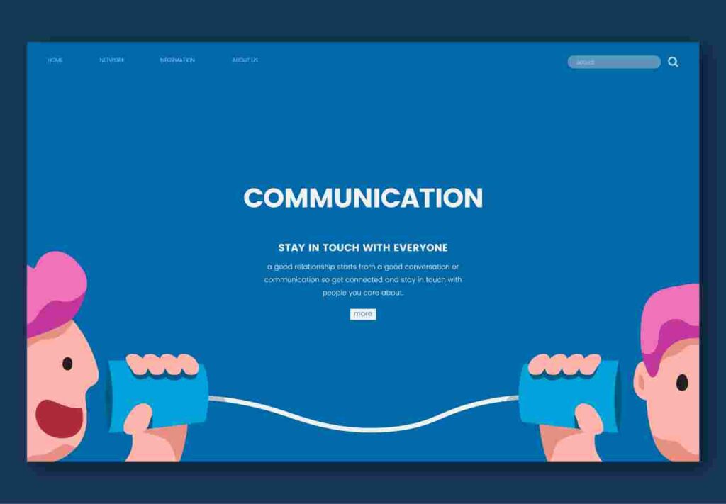 "Illustration of various communication tools - email, video conferencing, messaging apps, and social media."