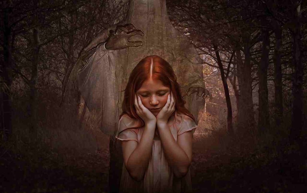 Mysterious silhouette in a haunted atmosphere, depicting the concept of ghosts and the supernatural.