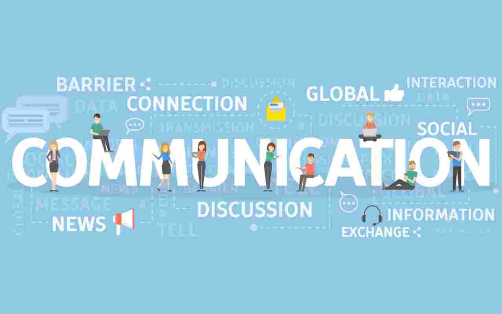 "Image showing various communication tools for business collaboration."
