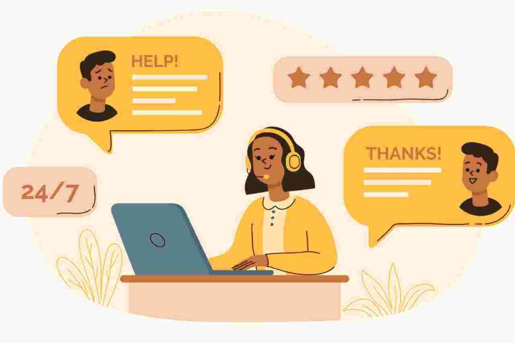 "Image: Chatbot assisting customer service representative"