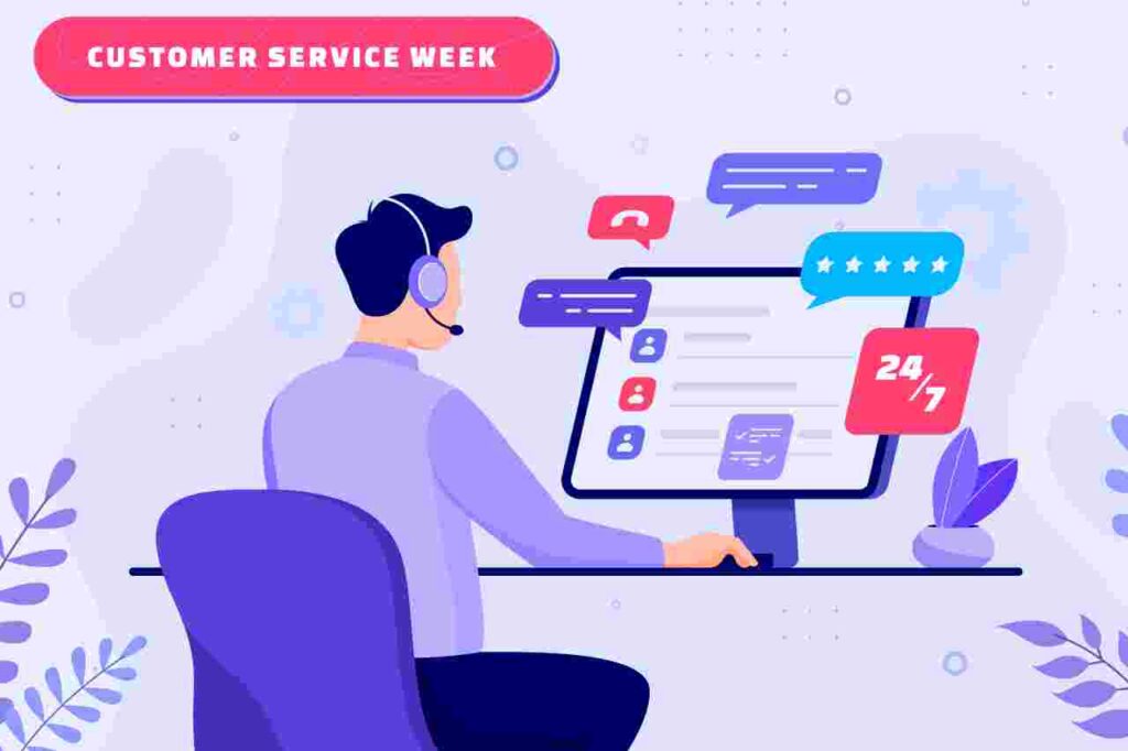 "Image: Chatbot assisting customer service representative"