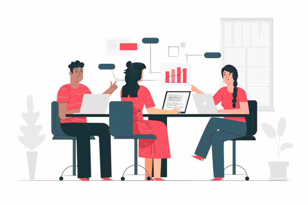 "Illustration showcasing diverse team management tools - Trello, Slack, Asana, Google Workspace, Zoom."