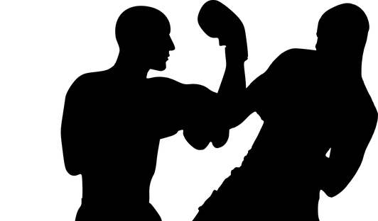 Self-defense concept: A person demonstrating safe techniques for incapacitating an assailant.