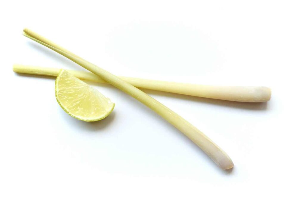 Aromatic lemongrass stalks on a cutting board, ready to enhance culinary creations and wellness routines.