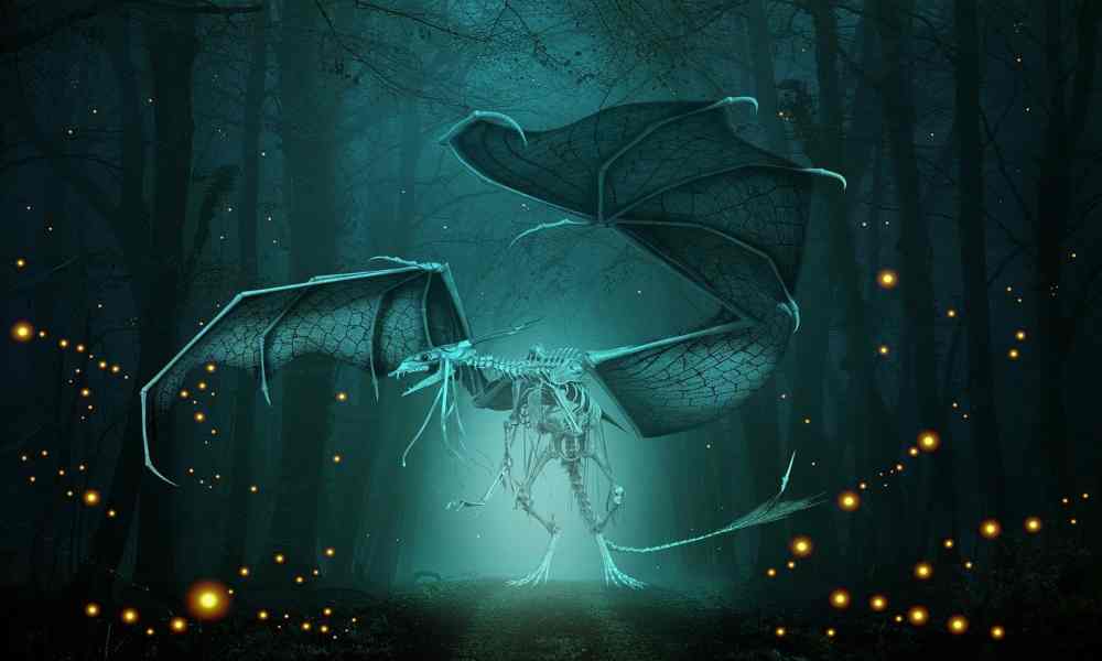Mystical silhouette of dark creatures against a moonlit sky, exploring the truth behind myths and legends.